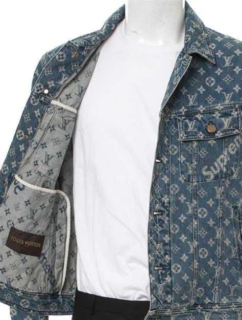 louis vuitton supreme denim jacuard stockx|supreme x louis vuitton jacket.